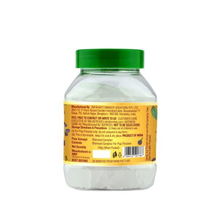 OM Bhakti Bhimseni Camphor 100g - OM Bhakti