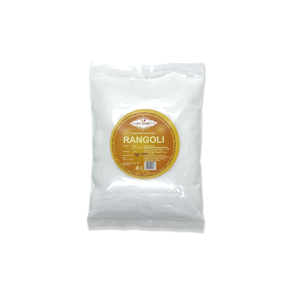 Buy Om Bhakti Rangoli Powder White 500 Gm Pouch Online At Best Price of Rs  25 - bigbasket